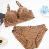 DaiNaFang Push Up Bras Set For Women Breathable Lift 34/75 36/80 38/85 40/90 42/95 BC Cup Underwear Bow Lingerie