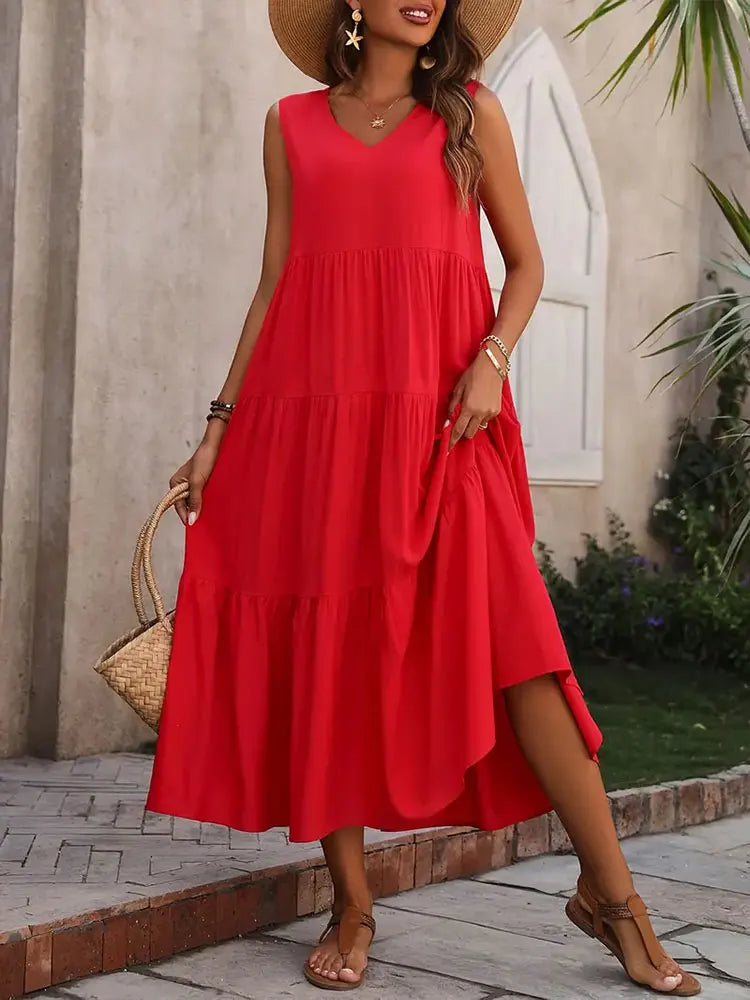 2024 Women Dress Summer Casual Brand Dresses Elegant Yellow Black Dress Femme
