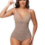 Women Cross Tummy Control Shapewear Sexy Mesh Slimming Waist Briefs Bodysuit Thin Breast Cup Body Shaper Butt Lifter Smooth Body