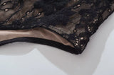 Sexy See Through Lace With Lining Backless Spaghetti Strap Bodysuit Woman Sling Tight Short Jumpsuit Slim Fit Rompers Playsuits