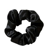 5pcs Retro Real Silk Large Scrunchies - Premium Hair Bands for Women, Suitable for Top Knots, Hair-friendly Hair Ties