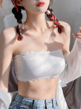 Summer Strapless Women Bras Back Lace Sexy Chest Tops Seamless Breathable Underwear Brassiere Solid Invisible Chest Wraps Bra