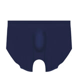 Men's ice silk seamless underwear 3D punching boxers summer thin underpants boys extended sports shorts