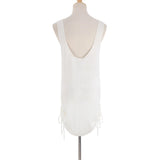 20 Colors Backless Lace Up Crochet Knitted Tunic Beach Cover Up Cover-ups Beach Dress Beach Wear Beachwear Female Women V5479
