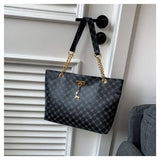 Women Luxury Design Tote Bag  Large Capacity Handbag Fashion Printing Shoulder Bag Trendy New Shopping Bag Purse