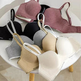 Wireless Push Up Bra for Small Chest A-C Cup Seamless 3D Pads Anti-Sagging Bralette No Trace Underwear
