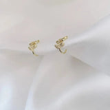 EVISPOL 1Pc Hot Sale Cute Metal Leaf Earcuff Clips On Earring for Women Fake Piercing Cartilage Earrings Ear Ring Without Hole