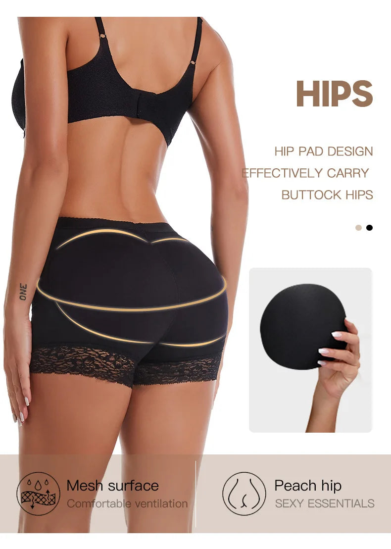 Women Butt Lifter Panty Fake Buttock Body Shaper Padded Underwear Lady Lift Bum High Waist Tummy Control Hip Panties