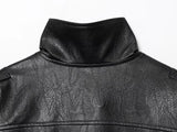 MUJER Faux Leather Women's Jacket Black Oversize Bomber Jackets for Women Outerwears Winter Overcoat Female Fashion Jacket Woman