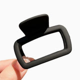 4pcs Women's Square Lightweight Hair Claw Clips Fashionable Elegant Hair Accessories Suitable for Hair Styling Makeup
