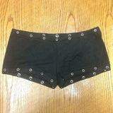 Hot girl Grunge fashionable Y2K shorts with rivet design hip-hop cut shorts street wear punk hot pants unique retro pants emo