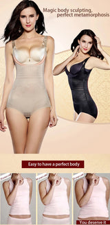 Body Shaper Women Waist Trainer Slimming Tummy Control Underwear Flat Belly Corset Bodysuit Shapewear Cincher Firm Underbust