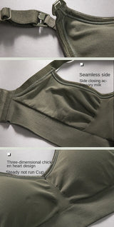 Summer Maternity Women Wire-free Nursing Bra For Premama Front Clip Adjustable Lift & Support Everyday Pregnancy Seamless Bras