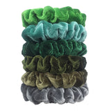 24/50/6pcs Scrunchies Women Velvet accessoires for boutique Cute Leopard High Quality Elastic Headwear Ponytail Hair Tie