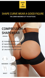 Women High Waist Shaping Control Panty Butt Lifter Shapewear Sexy Show Buttocks Slim Shorts Sexy Underwear Slimming Body Shaper