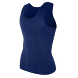 Men Slimming Body Shaper Abdomen Reducer Underwear Tank Top Sleevelss Wide Strap Shapewear Fitness Posture Correct Belly Abdominal Fat Reducer Vest Breathable Soft Waist Trainer S-3XL
