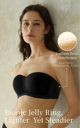 SUJIIN Summer Invisible Strapless Bras for Women Seamless Wireless Push Up Bra Lady Tube Top Supportive Bralettes Woman MX388