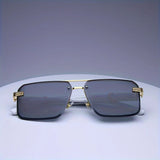 Fashion Rimless Sunglasses Men Women Populare Frameless Sun Glasses Male Female Classic Small Square Summer Traveling Shades