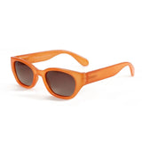 ZENOTTIC Cat Eye Narrow Retro Sunglasses for Women Polarized UV400 Sun Glasses for Small Face Trendy Shades