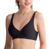 2Pcs/Set Seamless Bras For Women Wireless Underwear Push Up Bralette Soft Padded Deep V Sexy Lingerie Sleepwear Intimates S-3XL