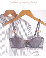 MOYISU French Romantic Lace Comfortable Breathable セクシー Tushy Slim Bra Collection Pure Desire Girls Push Beautiful Underwear SET