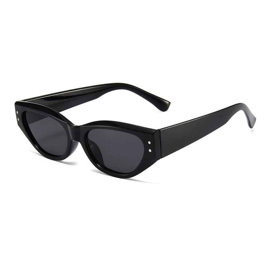 Retro Cat Eye Sunglasses Women Vintage Small Eyewear Women Men Rivet Sun Glasses Female Luxury Brand Eyewear UV400