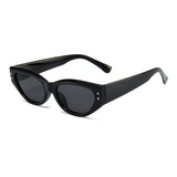 Retro Cat Eye Sunglasses Women Vintage Small Eyewear Women Men Rivet Sun Glasses Female Luxury Brand Eyewear UV400