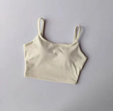 High-end Sports Bra Gym Camisole Fixed Pad Push-up Sports Underwear Women's Strapless Beauty Back Training Fitness Bra Yoga Bra