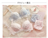 Teen Favorite! MOYISU Japanese Sweet Lolita Bra Set G Cup Heavy Steel Ring Support Heavy Lace Thin Cup Pure Sexy Large Bust CA