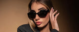 ZENOTTIC Cat Eye Narrow Retro Sunglasses for Women Polarized UV400 Sun Glasses for Small Face Trendy Shades