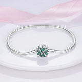Bracelet Original 925 Sterling Silver Charm Bracelet 17-20CM Love Heart Pave Zirconia Bracelet for Women DIY Charm Jewelry Gifts