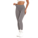 2 Pack Women's High Waisted Sexy Butt Lifting Seamless Solid Color Yoga Leggings Elastic And Breathable Fitness Sports Pants