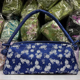 Fashion Shoulder Bag Women Handbag Luxury Embroidered Silk Bag Female Purse Small Cute Cosplay Cheongsam Flower Satin Tote Bag
