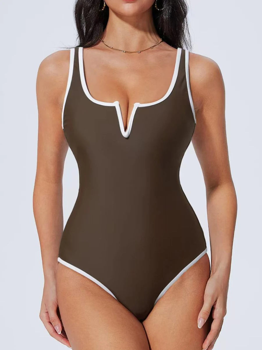 2026 Sexy Strappy Swimsuit One Piece Black Swimwear Female Solid Bathers Bathing Swimming Swim Suit Beachwear