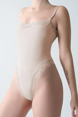 Summer Hot Girl Lace Edge Shoulder Strap Adjustable Jumpsuit Tight Fitting Vest Bodysuits Women's Sports Yoga Shapewear Camisole