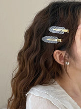 4Pcs Black White Polka Dot Acrylic Hair Clips Secure Hold Suitable for Daily Wear Bb Hairclip Party Outfits Hair Accessories