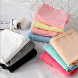 7Pcs Women's Underwear Girls Cotton Panties Sexy Briefs Breathable Soft Lingerie Female Cute Solid Color Underpants Plus Size