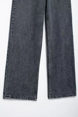 HH 2024 Women's Street Fashion Denim Blue Jeans Distressed Patchwork High Waist Zipper Fly Ripped Retro Long Pants