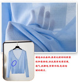 Summer Cardigan Women Cropped Korean Fashion Style Female Black Women's Coat Clothing V-neck Ladies Sweater Outerwear Cute Basic