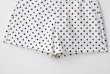 HH Woman Autumn Long Sleeves Turtleneck Zipper With Pockets Drawstring Casual Coats Women Fashion Polka Dot Printed Jacket