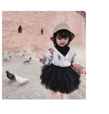 Little Girls Tutu Skirts Black Fluffy Toddler Tulle Princess Ball Gown Pettiskirt Ballet Dance Kids Party/birthday Skirt 1-7T