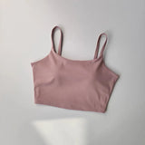 High-end Sports Bra Gym Camisole Fixed Pad Push-up Sports Underwear Women's Strapless Beauty Back Training Fitness Bra Yoga Bra
