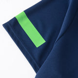 2 Pcs Men's Mesh Breathable Quick-drying Sports Suit Loose Plus Size Running Fitness Mountaineering Casual Short-sleeved Shorts