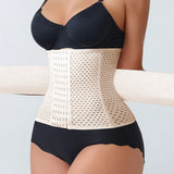 New Adjustable Waist Trainer for Women Double Belts Neoprene Corset with Zipper Workout Cincher for Tummy Control & Back Support