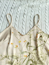Elegant Floral Print Cami Tops Ruffle Hem Shorts Pajama Set  Women's Sleepwear Loungewear