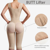 Fajas Colombianas Women Long-pants Full Body Shapewear Postpartum Waist Trainer Shaper Post Liposuction Tummy Control Bodysuit