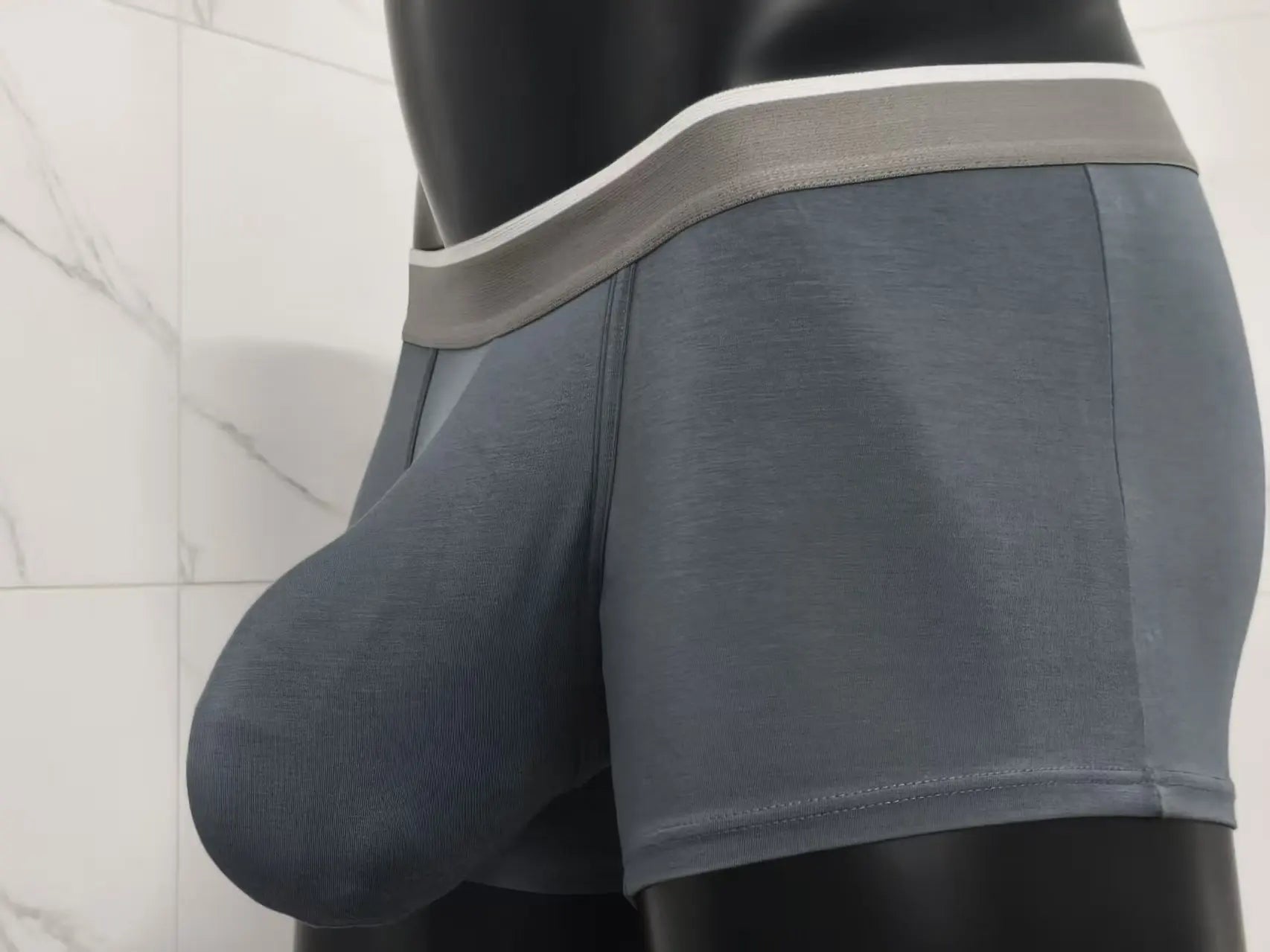 Men Modal Boxer Briefs Big Pouch Underwear Extra Large Bulge Enhancing Breathable Cooling Lightweight Mens Boxers Shorts Panties