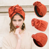 2026 Vintage Soft French Turban Hat Fashion Female Bandana Headband Women's Hair Cover Cap Ladies Head Wraps Muslim Headscarf Bonnet