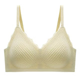 New Top Lace Seamless Women's Underwear Small Chest Gathered Non-slip No Steel Ring Sexy Sling Beautiful Back Bra Thin Section