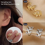 EVISPOL 1Pc Hot Sale Cute Metal Leaf Earcuff Clips On Earring for Women Fake Piercing Cartilage Earrings Ear Ring Without Hole